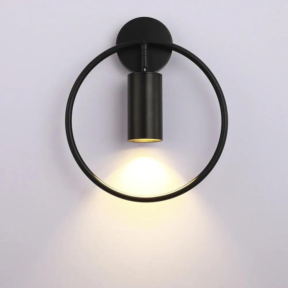 Wall Mounted Sconce Lamp - Cylinder Downlight in Ring Frame