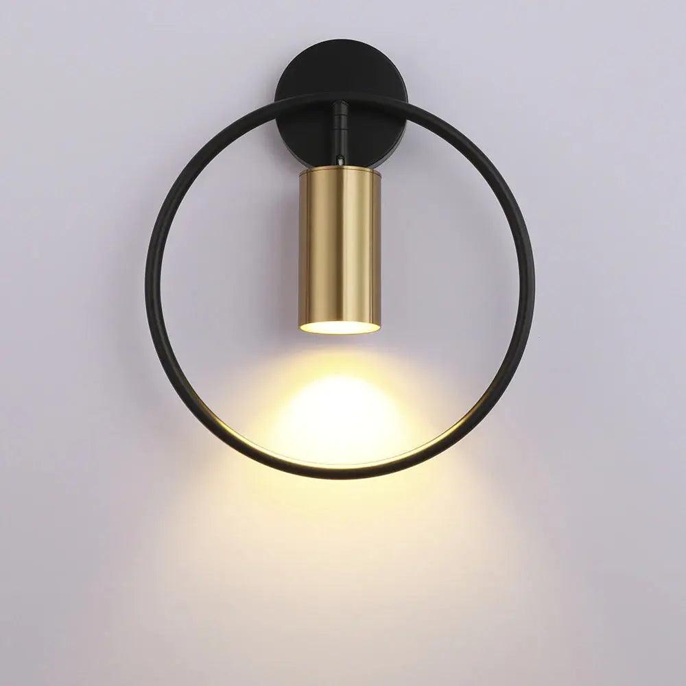 Wall Mounted Sconce Lamp - Cylinder Downlight in Ring Frame