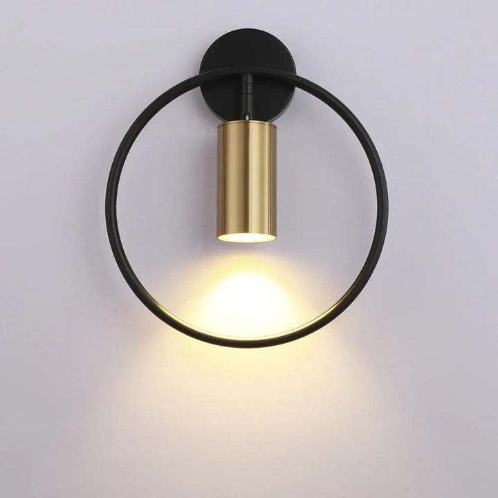 Wall Mounted Sconce Lamp - Cylinder Downlight in Ring Frame