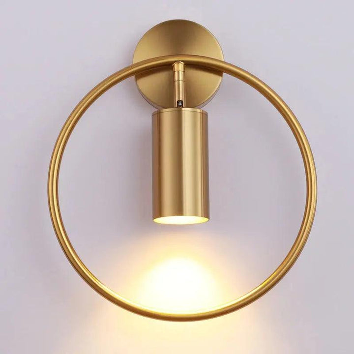 Wall Mounted Sconce Lamp - Cylinder Downlight in Ring Frame