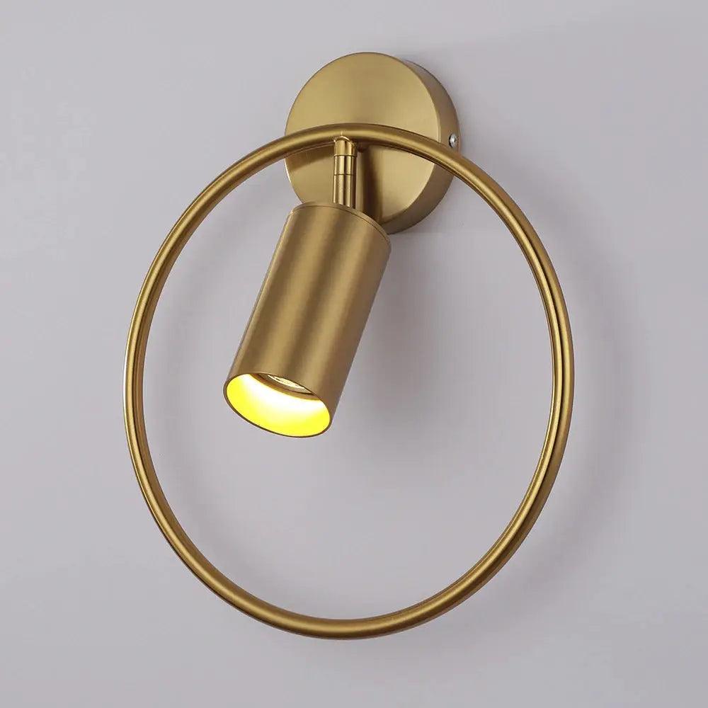 Wall Mounted Sconce Lamp - Cylinder Downlight in Ring Frame
