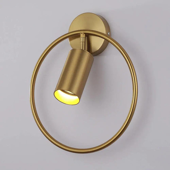 Wall Mounted Sconce Lamp - Cylinder Downlight in Ring Frame