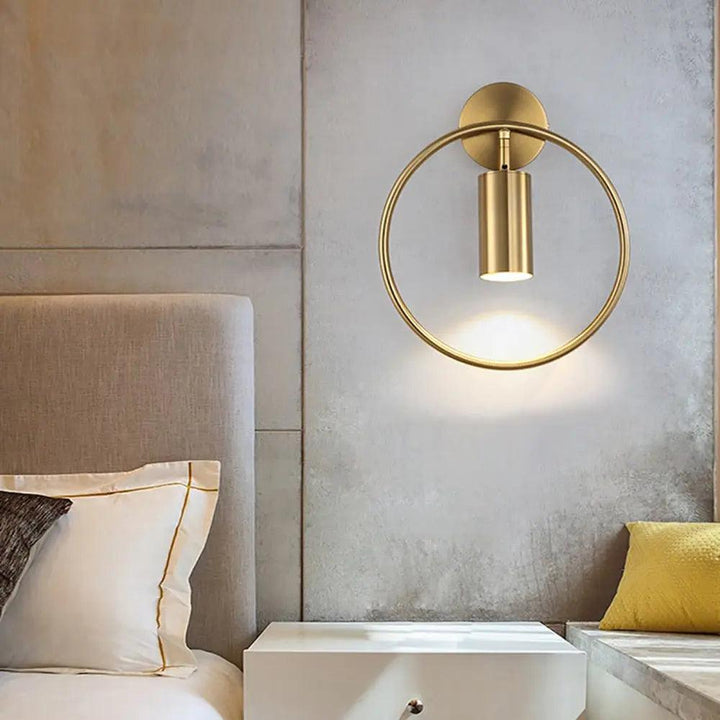 Wall Mounted Sconce Lamp - Cylinder Downlight in Ring Frame