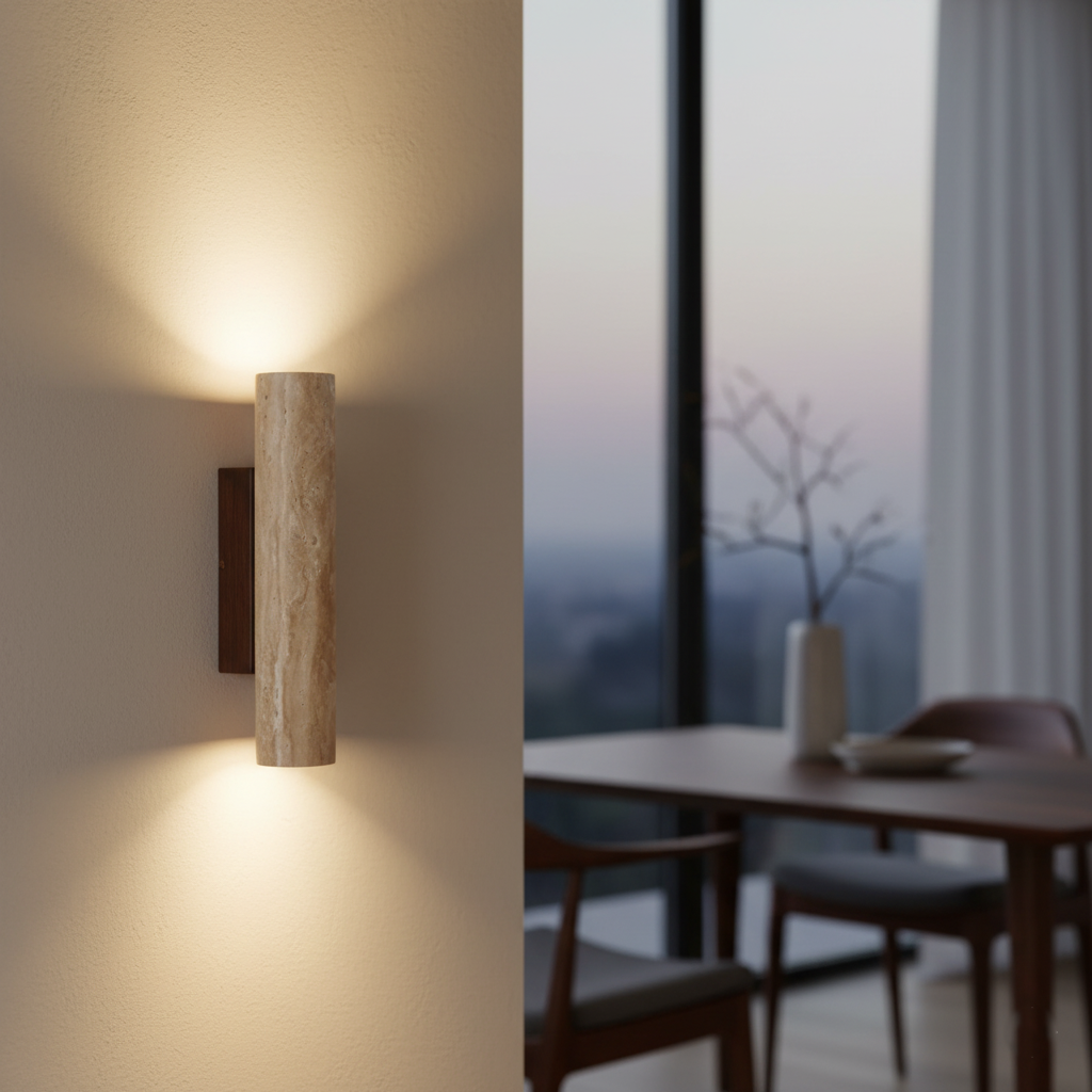 Wall Mounted Sconce Lamp - Cylindrical Column Shade
