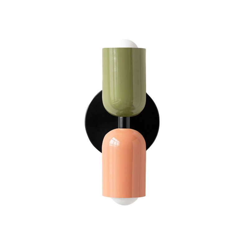 Wall Mounted Sconce Lamp - Dual Capsule Shade