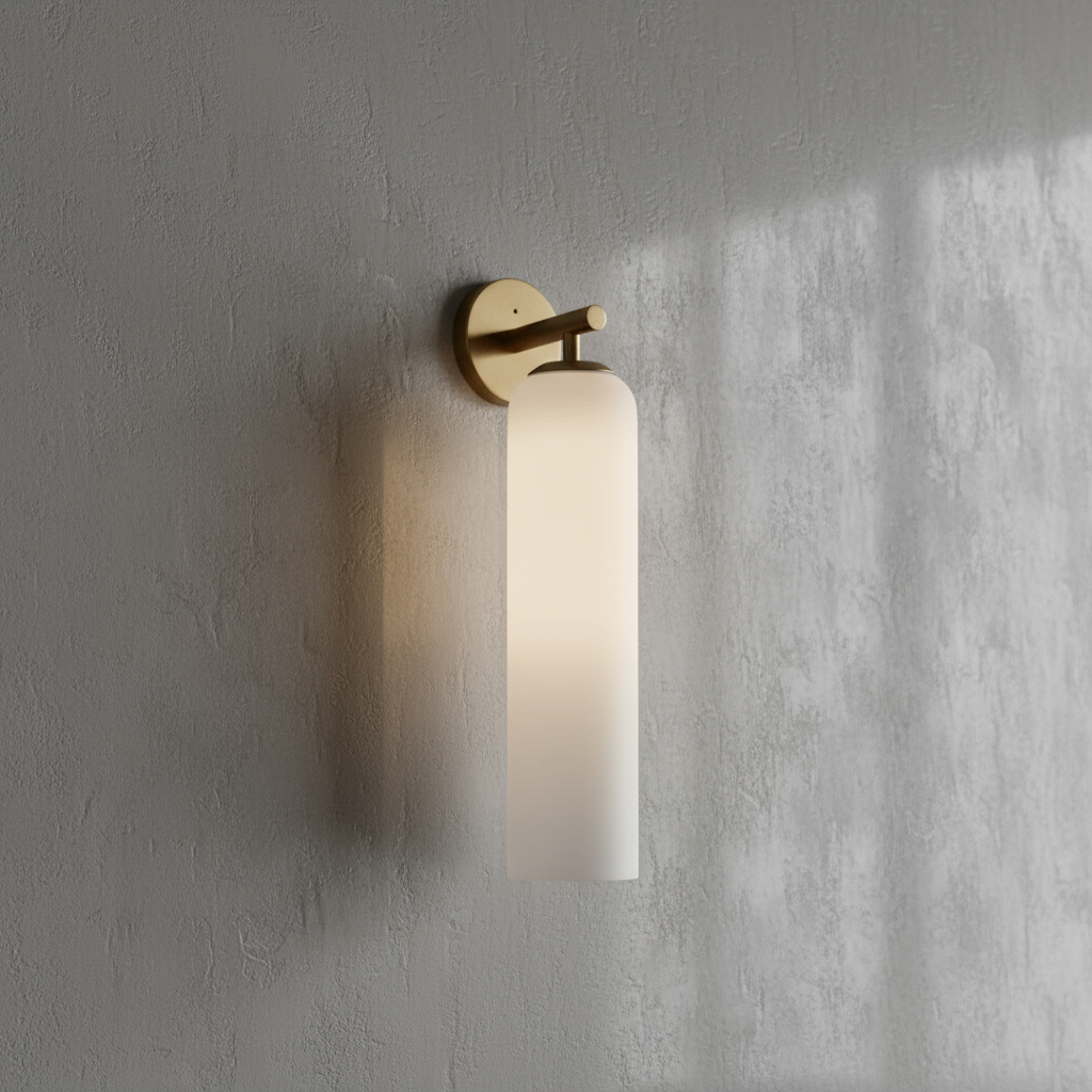 Wall Mounted Sconce Lamp - Elongated Cylinder Shade