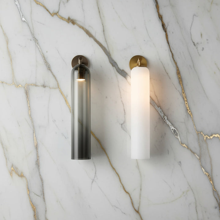 Wall Mounted Sconce Lamp - Elongated Cylinder Shade
