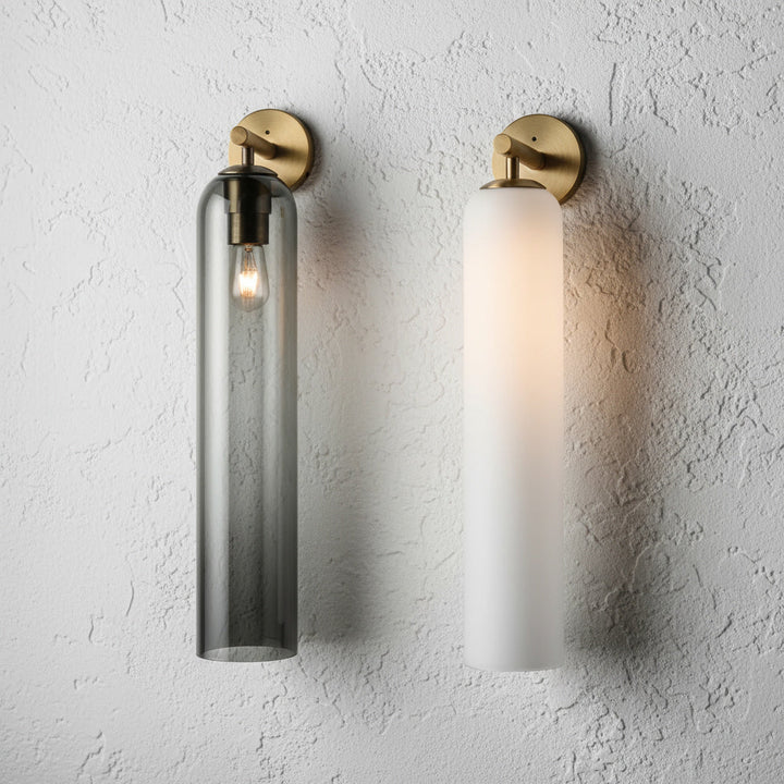 Wall Mounted Sconce Lamp - Elongated Cylinder Shade