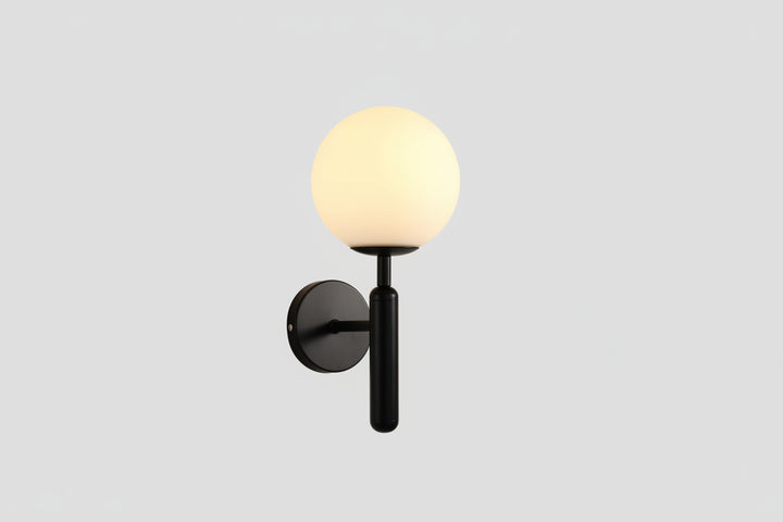 Wall Mounted Sconce Lamp - Globe Shade on Stem