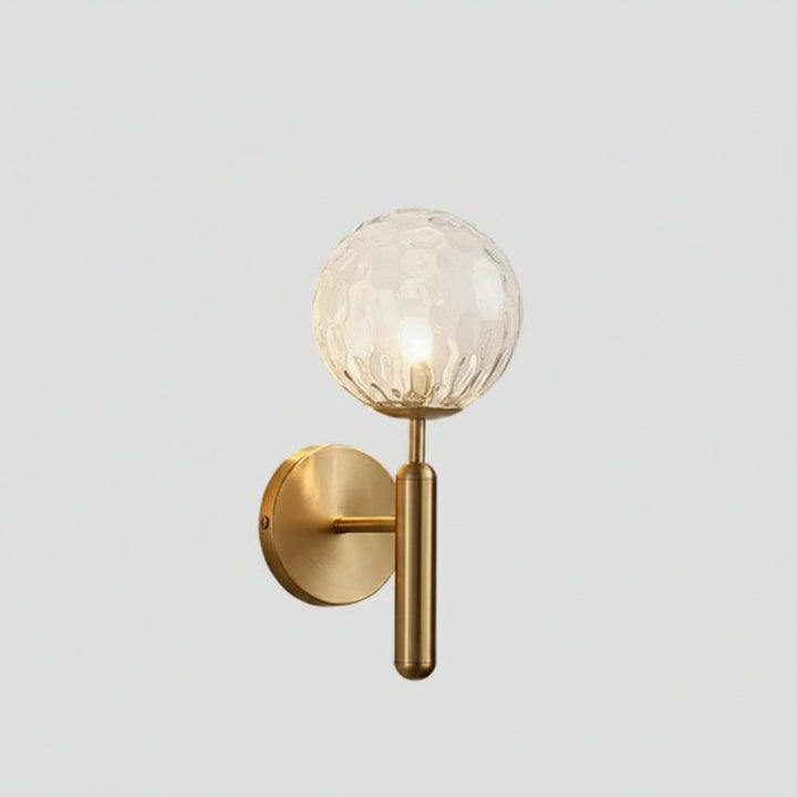 Wall Mounted Sconce Lamp - Globe Shade on Stem