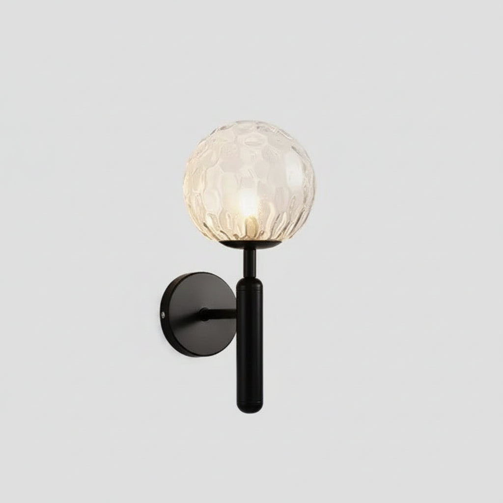 Wall Mounted Sconce Lamp - Globe Shade on Stem