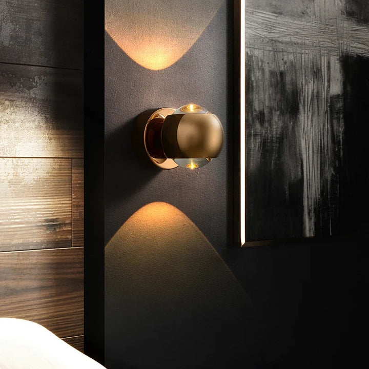 Wall Mounted Sconce Lamp - Spherical Up and Down Light