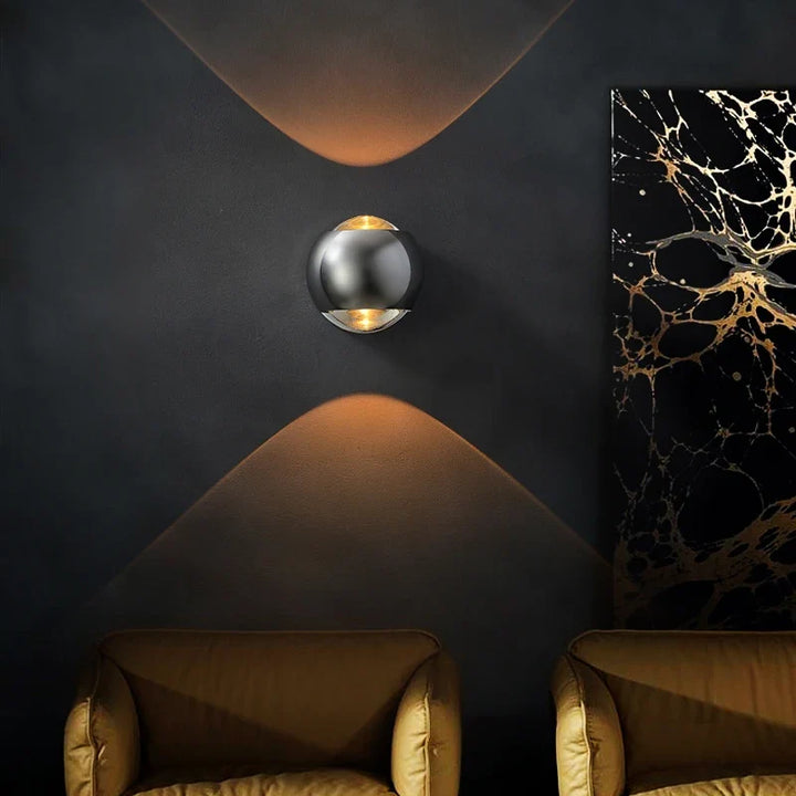Wall Mounted Sconce Lamp - Spherical Up and Down Light