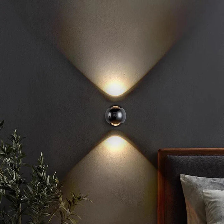 Wall Mounted Sconce Lamp - Spherical Up and Down Light