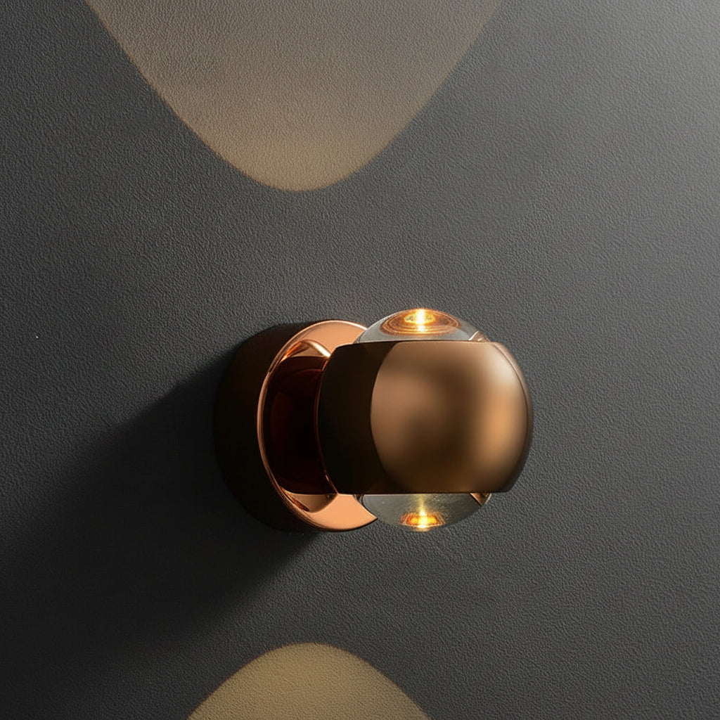 Wall Mounted Sconce Lamp - Spherical Up and Down Light
