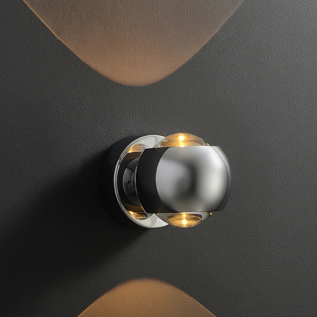 Wall Mounted Sconce Lamp - Spherical Up and Down Light
