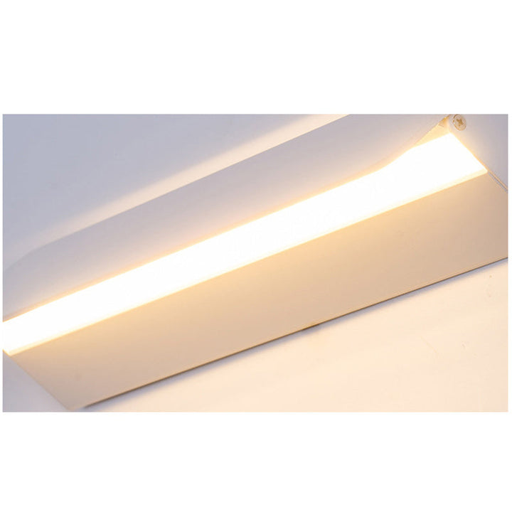 Wall Mounted Sconce Lamp Angled Metal Panel Shade