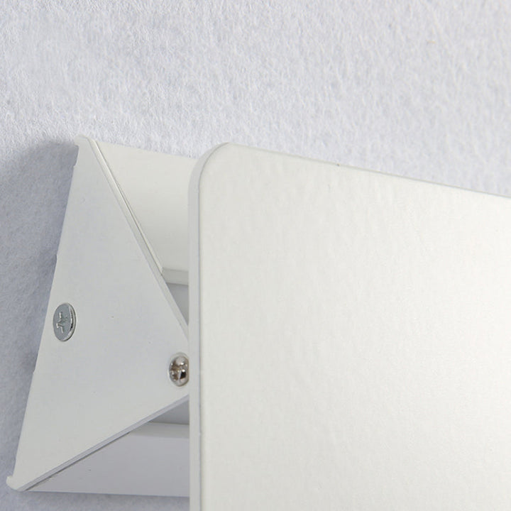 Wall Mounted Sconce Lamp Angled Metal Panel Shade