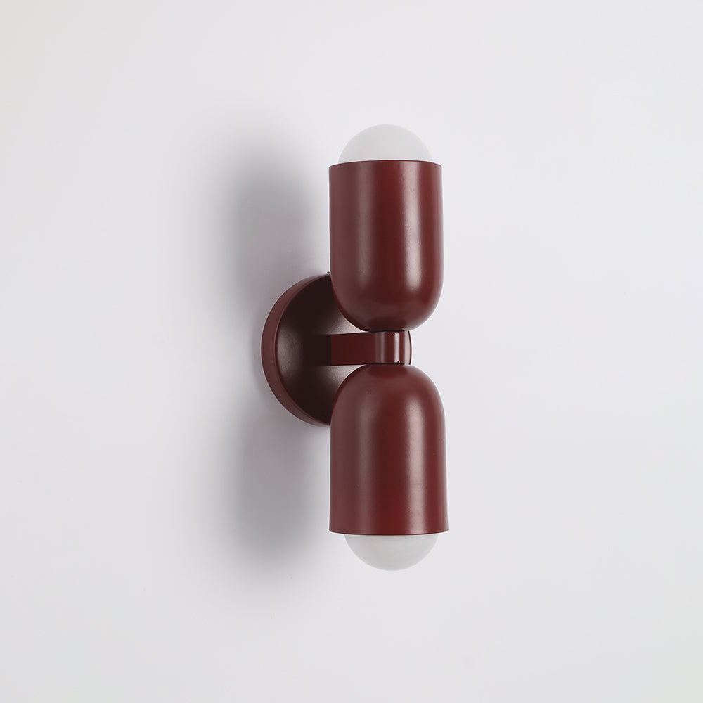 Wall Mounted Sconce Lamp Dual Cylinder Shade