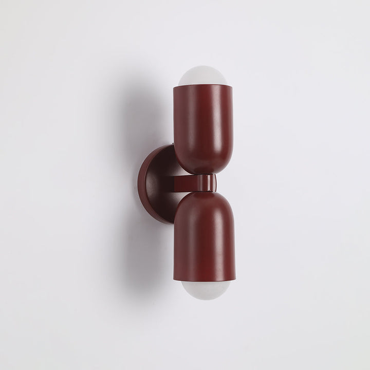 Wall Mounted Sconce Lamp Dual Cylinder Shade