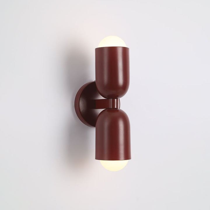 Wall Mounted Sconce Lamp Dual Cylinder Shade