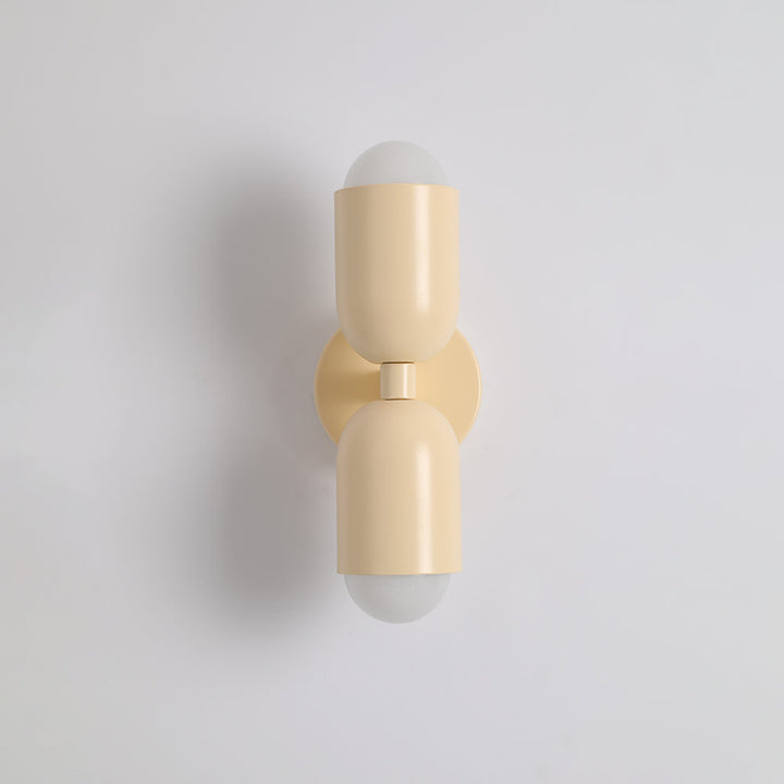 Wall Mounted Sconce Lamp Dual Cylinder Shade