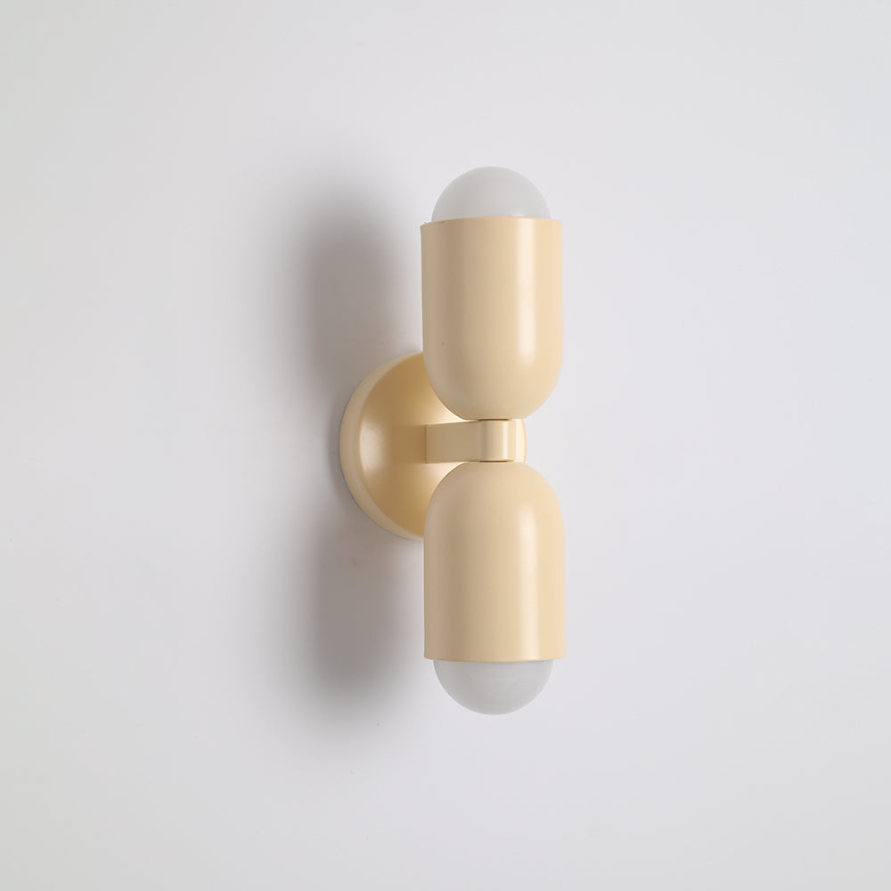 Wall Mounted Sconce Lamp Dual Cylinder Shade