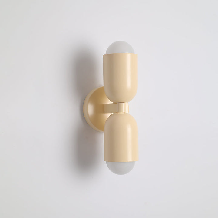 Wall Mounted Sconce Lamp Dual Cylinder Shade