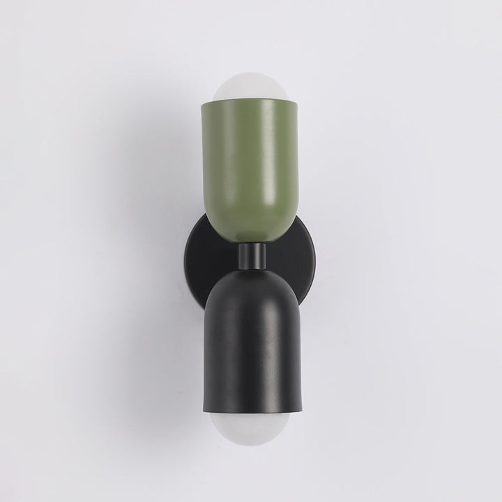 Wall Mounted Sconce Lamp Dual Cylinder Shade