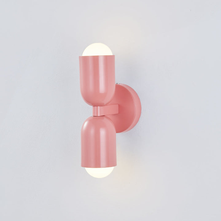 Wall Mounted Sconce Lamp Dual Cylinder Shade