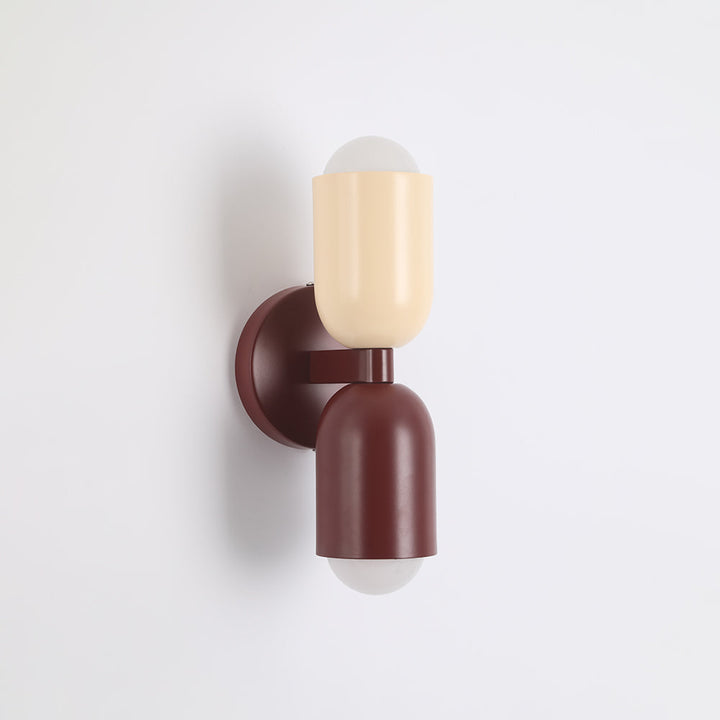 Wall Mounted Sconce Lamp Dual Cylinder Shade