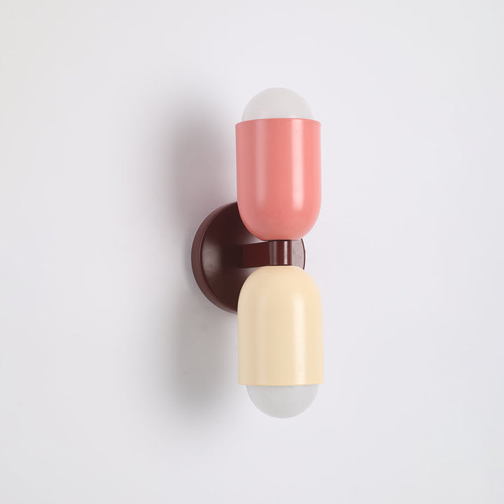 Wall Mounted Sconce Lamp Dual Cylinder Shade
