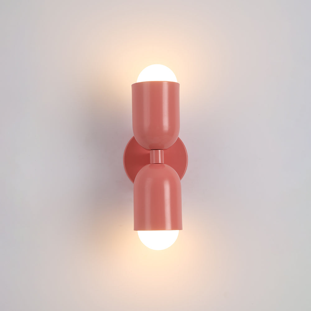 Wall Mounted Sconce Lamp Dual Cylinder Shade