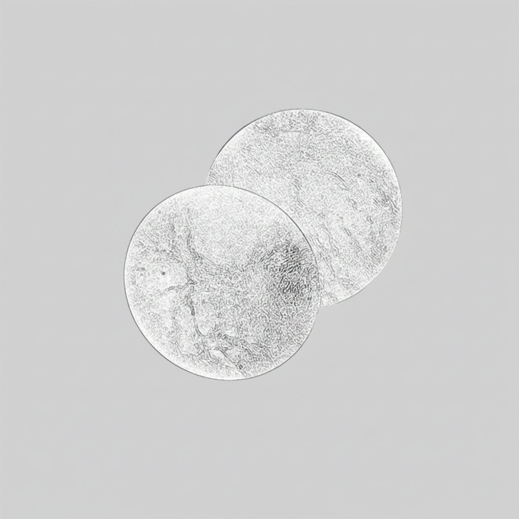 Wall Mounted Sconce Lamp Round Overlapping Metal Disc Shade
