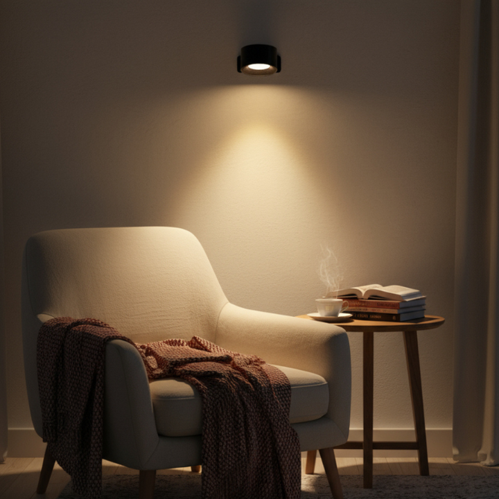 Wireless Stick-On Wall Light - Rechargeable LED Spotlight 