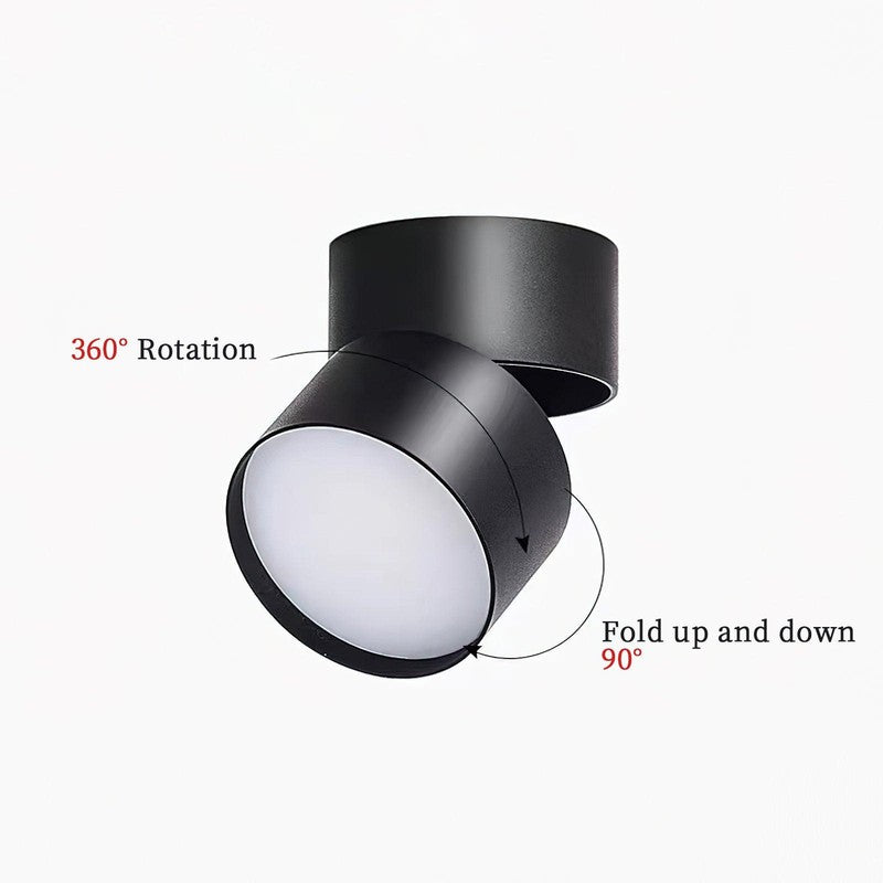Adjustable Surface-Mounted LED Ceiling Spotlight - Modern Minimalist