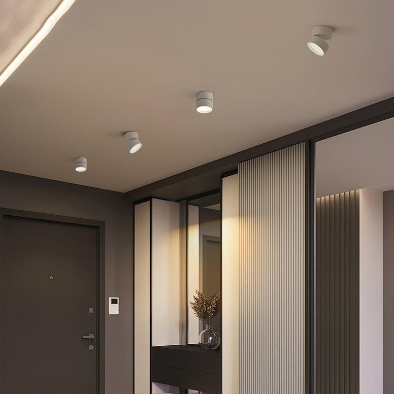 Adjustable Surface-Mounted LED Ceiling Spotlight - Modern Minimalist