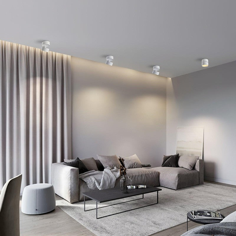 Adjustable Surface-Mounted LED Ceiling Spotlight - Modern Minimalist