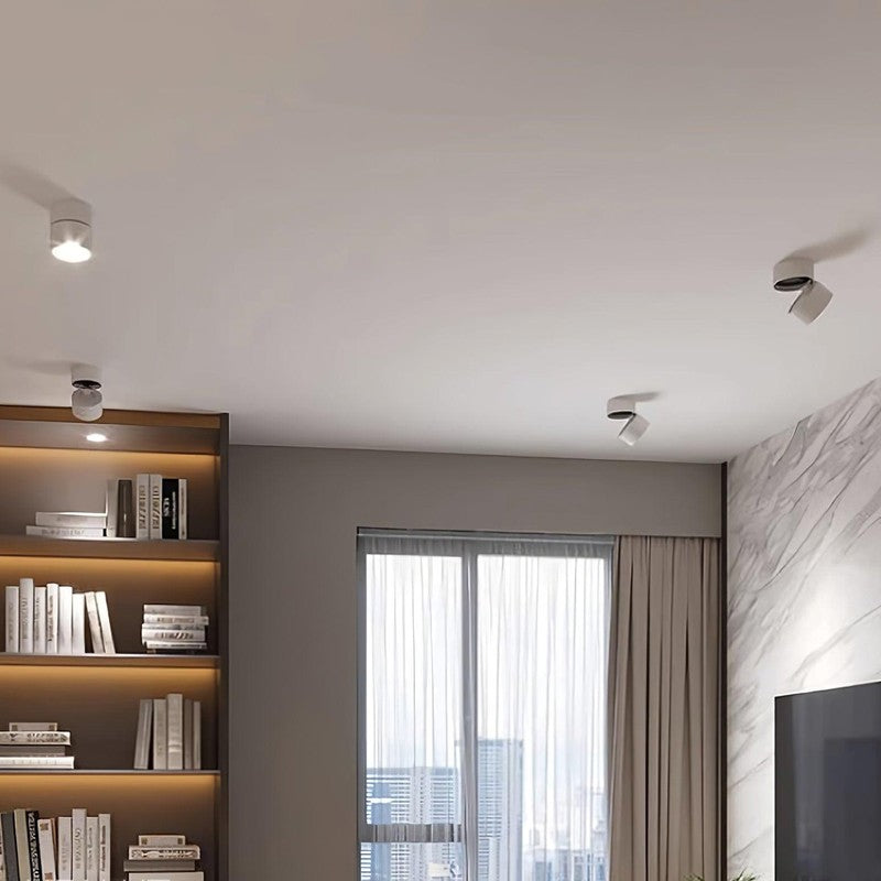 Adjustable Surface-Mounted LED Ceiling Spotlight - Modern Minimalist
