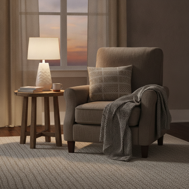 Aldea Linen Drum Table Lamp