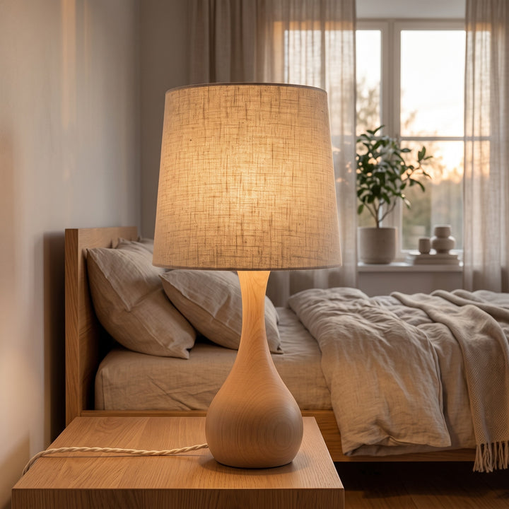 Aldea Linen Drum Table Lamp