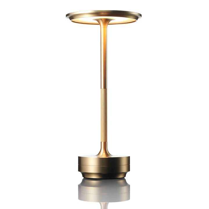 Aluminium Cordless Table Lamp in Gold