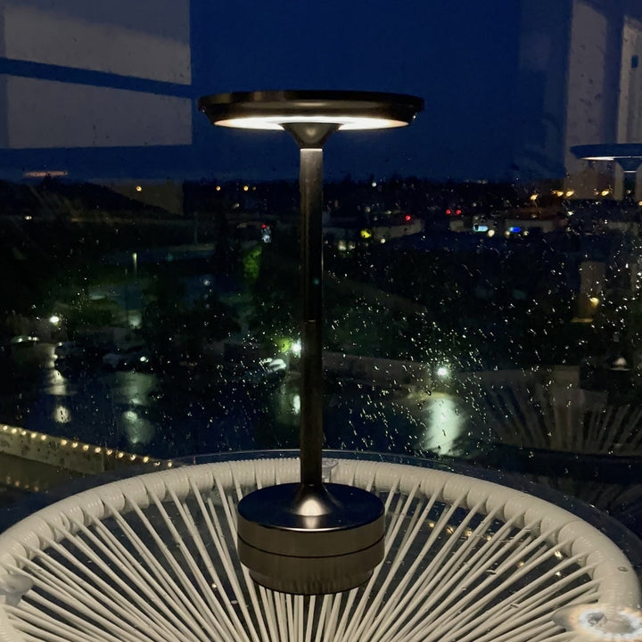 Aluminium Cordless Table Lamp | Slim Metallic Rechargeable Lamp