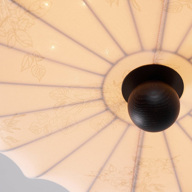 Anela Semi-Flush Mount Ceiling Light - Scalloped Edge