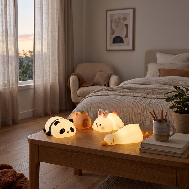 Animal Night Light - LED Bedside Lamp in Animal Shapes