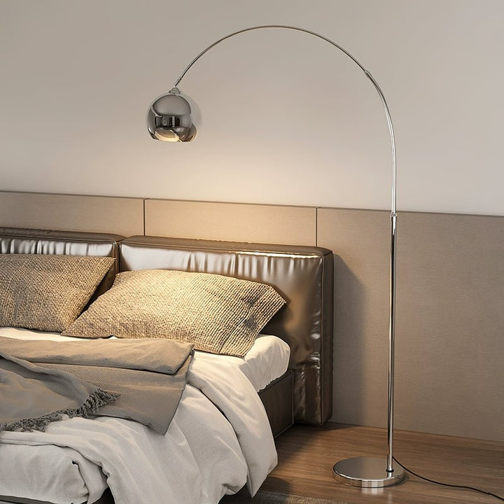 Arc Floor Lamp - Curved with Dome Shade