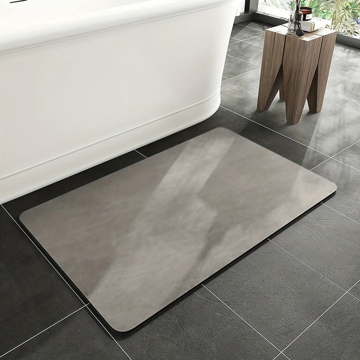Bath Mat - Rigid Hard-Slab - Grey, Dark Grey, Green