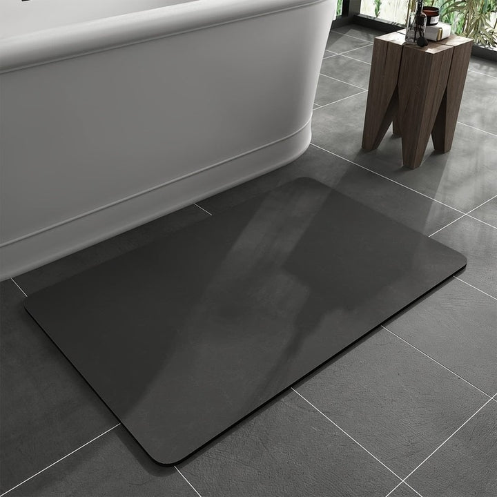 Bath Mat - Rigid Hard-Slab - Grey, Dark Grey, Green