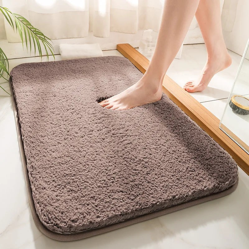 Bathroom Mat - Solid Color Microfiber