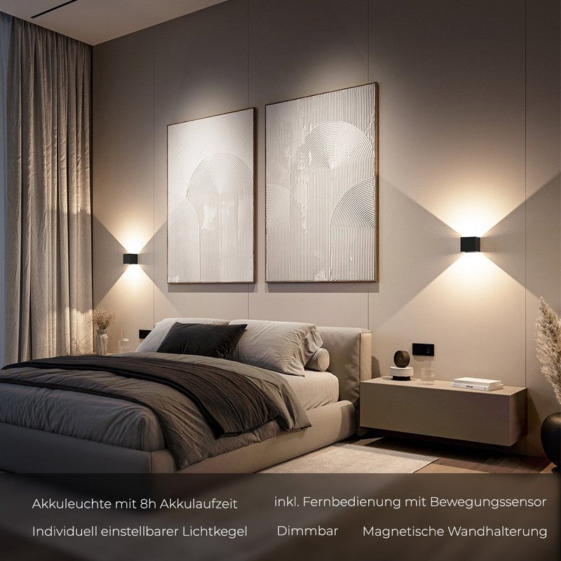 Battery-Powered LED Wall Light with Remote